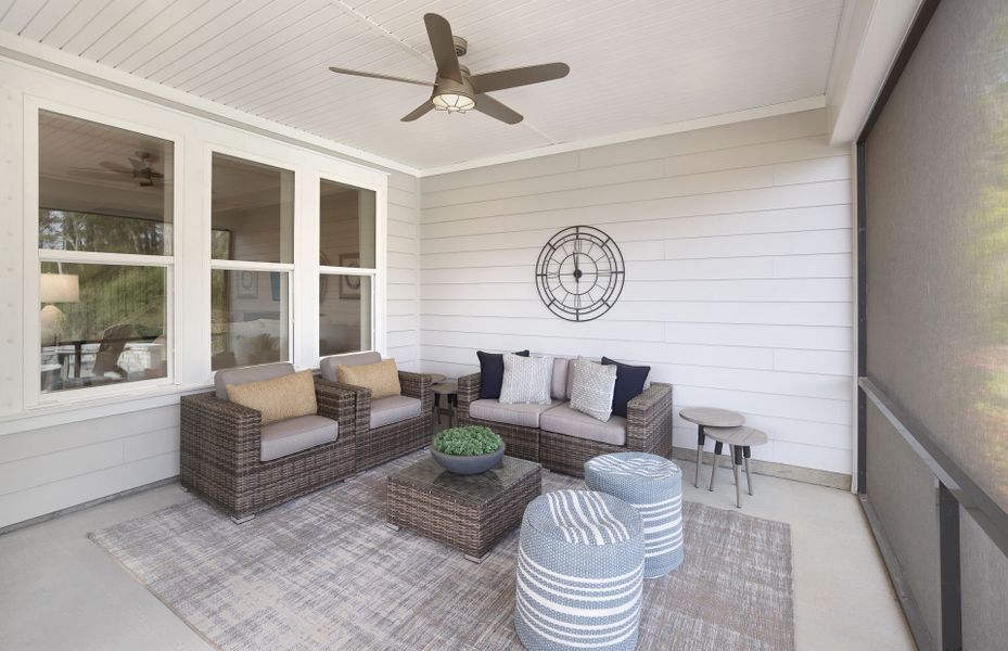 Enjoy the South Carolina sunshine while relaxing in your screened porch