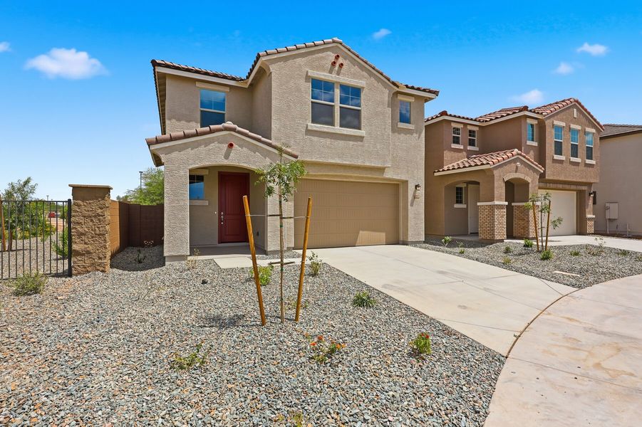 Representative exterior photo of a completed home built from the Fawn by Mattamy Homes in Baker Farms, Phoenix, AZ (Image 18).
