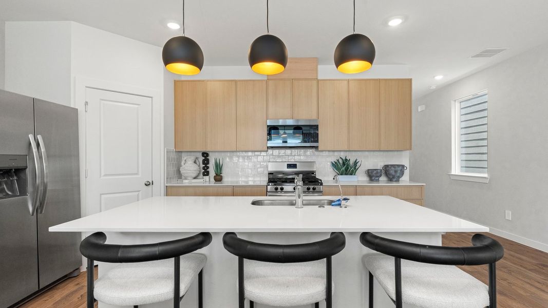 Furnished interior view inside a new home in Villarosa at Tamarron, Katy (Image 7).