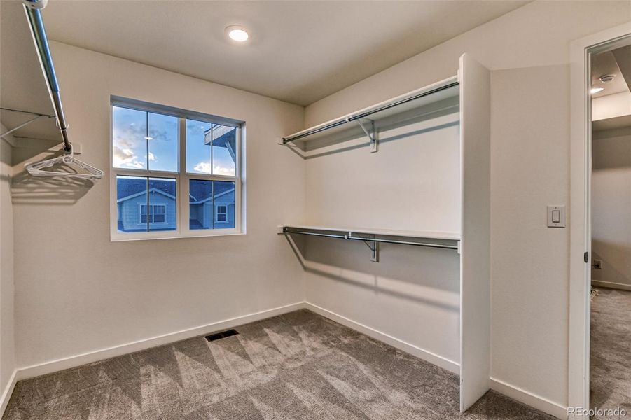 Primary closet Primary closet