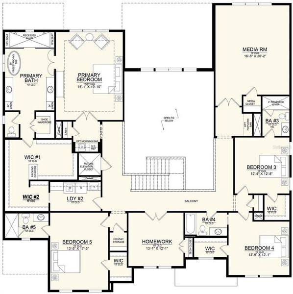 2D floor plan layout of this home in , Tampa, FL (Image 4). 2D floor plan layout of this home in , Tampa, FL (Image 4).