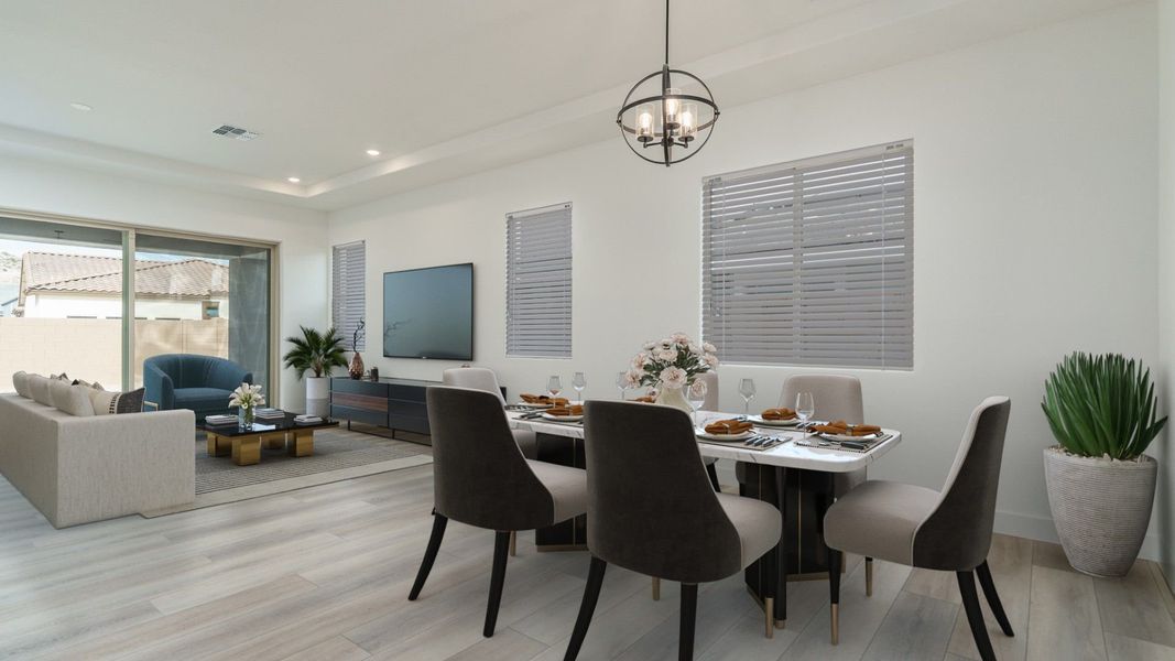 Representative furnished interior of a home built from the Pinehurst by William Ryan Homes in Fairways in Victory at Verrado, Buckeye (Image 8).
