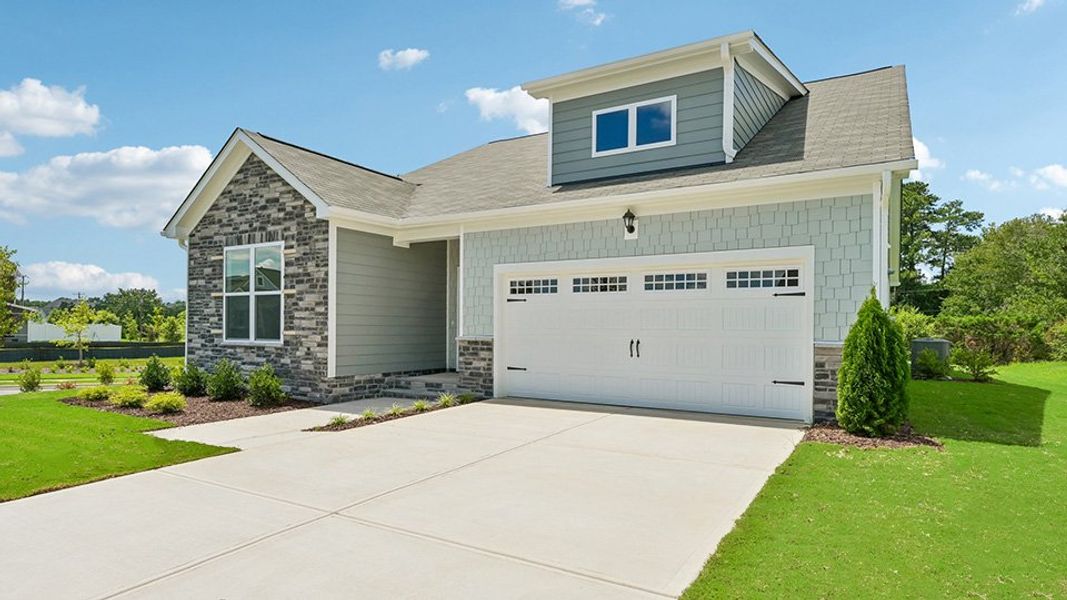 Representative exterior photo of a completed home built from the Sophie by D.R. Horton in The Manors at Haywood Glen, Knightdale, NC (Image 18). Representative exterior photo of a completed home built from the Sophie by D.R. Horton in The Manors at Haywood Glen, Knightdale, NC (Image 18).