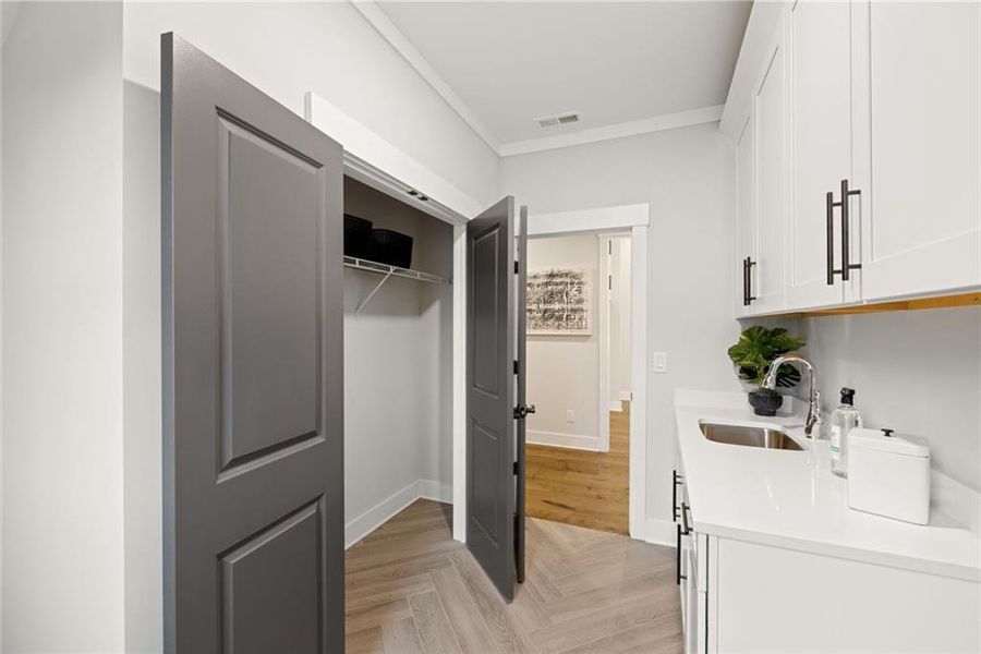 Furnished interior view inside a new home in Soleil Belmont Park, Canton (Image 30).