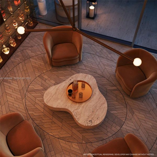 Close-up of interior finishes inside a home in , Miami (Image 10).