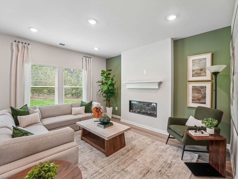 Furnished interior view inside a new home in Preserve at Mountain Creek, Pendergrass (Image 4). Furnished interior view inside a new home in Preserve at Mountain Creek, Pendergrass (Image 4).
