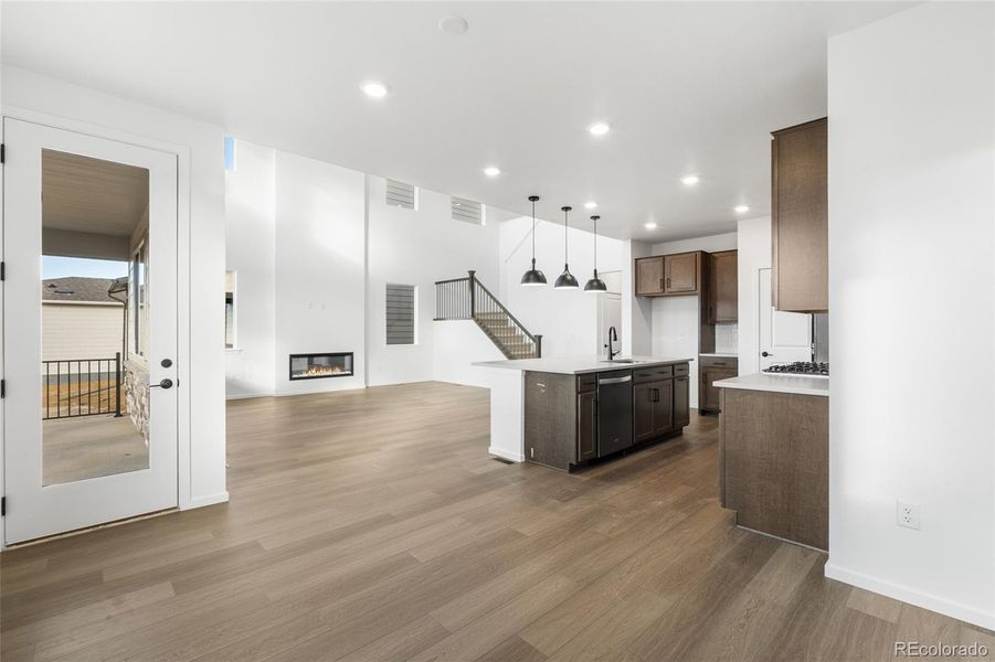 Furnished interior view inside a new home in Harvest Crossing, Aurora (Image 12).