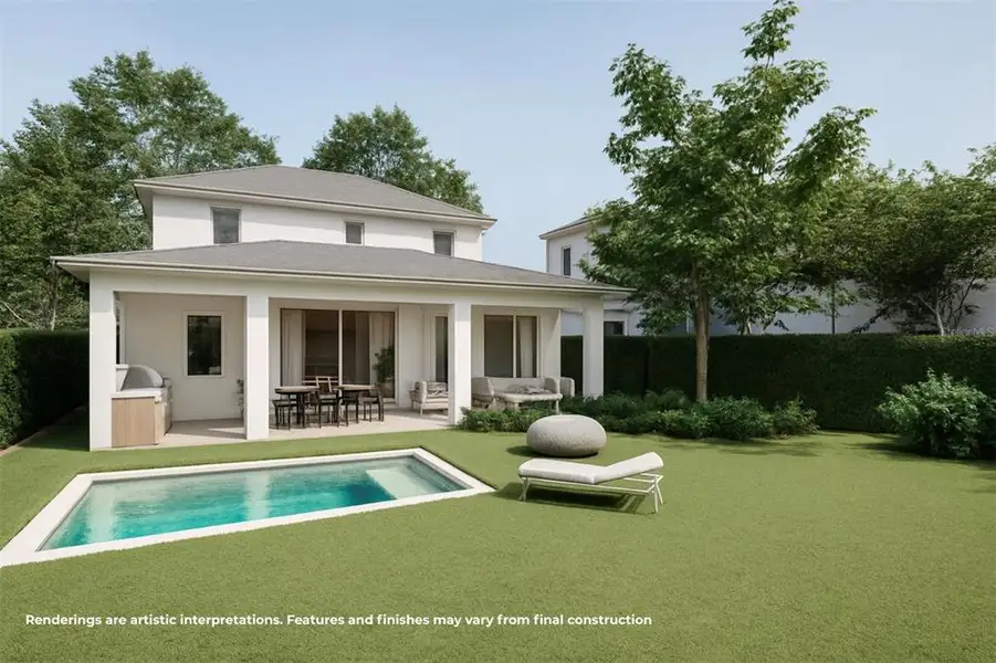 Exterior details and patio area of a home in College Park, Orlando (Image 2).