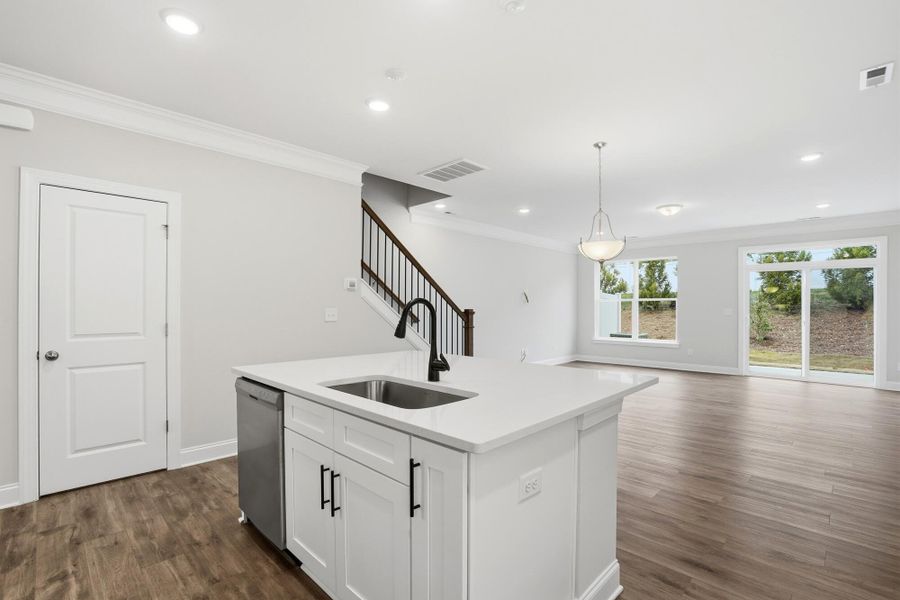 Furnished interior view inside a new home in Harrisburg Village Townhomes, Harrisburg (Image 12).