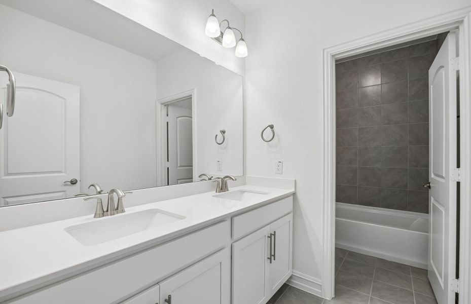 Furnished interior view inside a new home in Westside Preserve, Midlothian (Image 7).