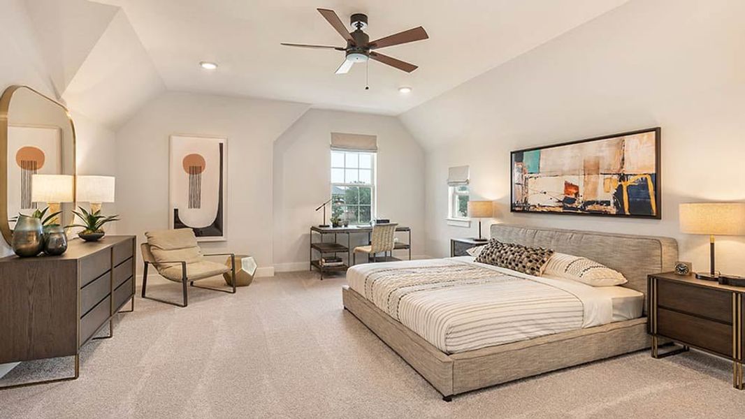 Furnished interior view inside a new home in Travisso, Leander (Image 18).