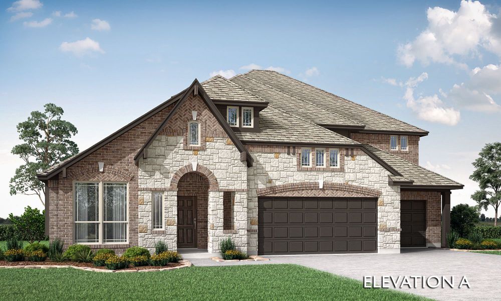 Elevation A. 4br New Home in Burleson, TX