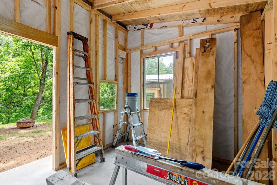In-progress construction of a new home in , Weaverville, NC (Image 17).