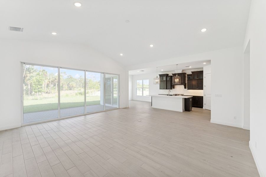 16' multi-slide door to covered patio