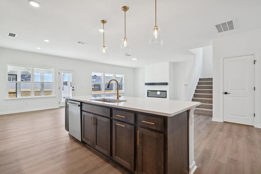 Kitchen featuring AW Collection® Oxford - Matte finishes, light wood, and refined style.