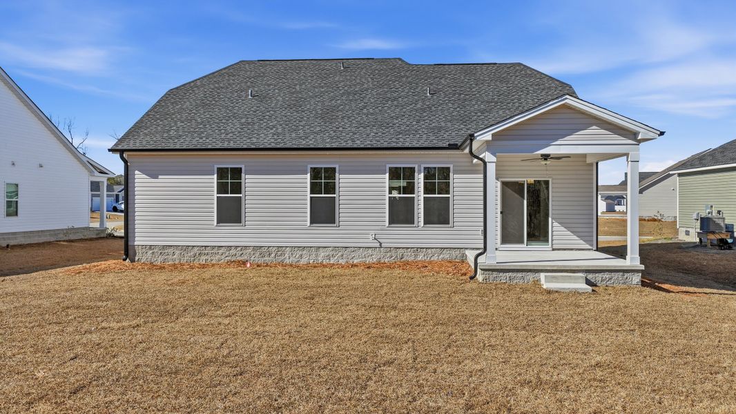 Representative exterior details of a home built from the Montague II by Great Southern Homes in Oak Hollow, Longs (Image 26).