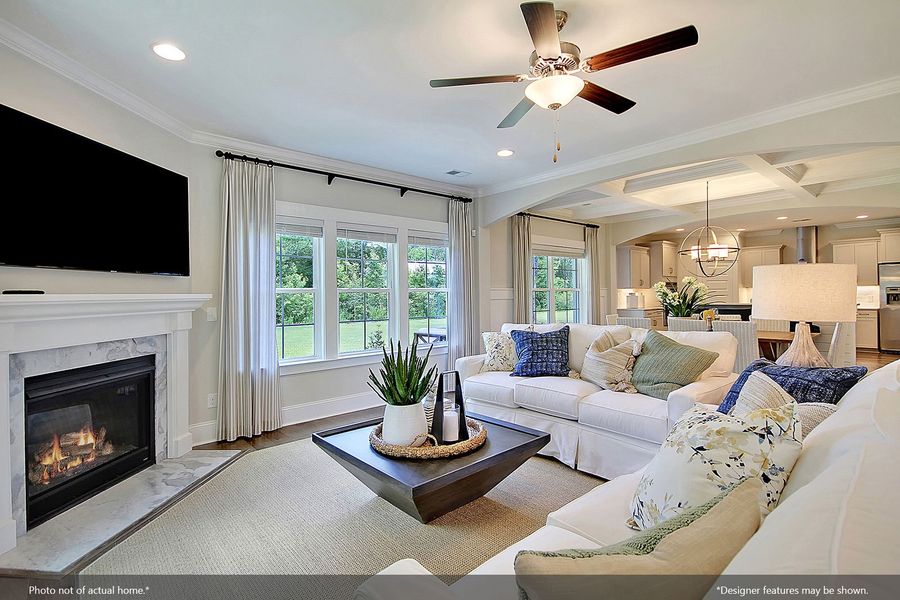 Furnished interior view inside a new home in Fieldstone, Lexington (Image 11).
