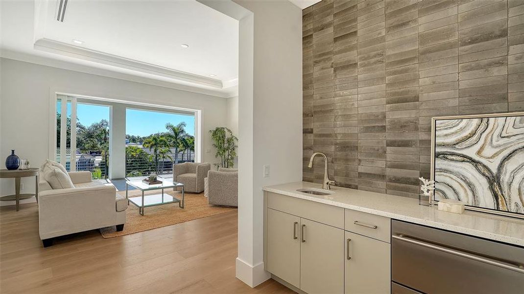 Furnished interior view inside a new home in , Sarasota (Image 48).