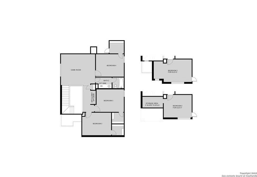 2D floor plan layout of this home in Hunters Ranch, San Antonio, TX (Image 4). 2D floor plan layout of this home in Hunters Ranch, San Antonio, TX (Image 4).