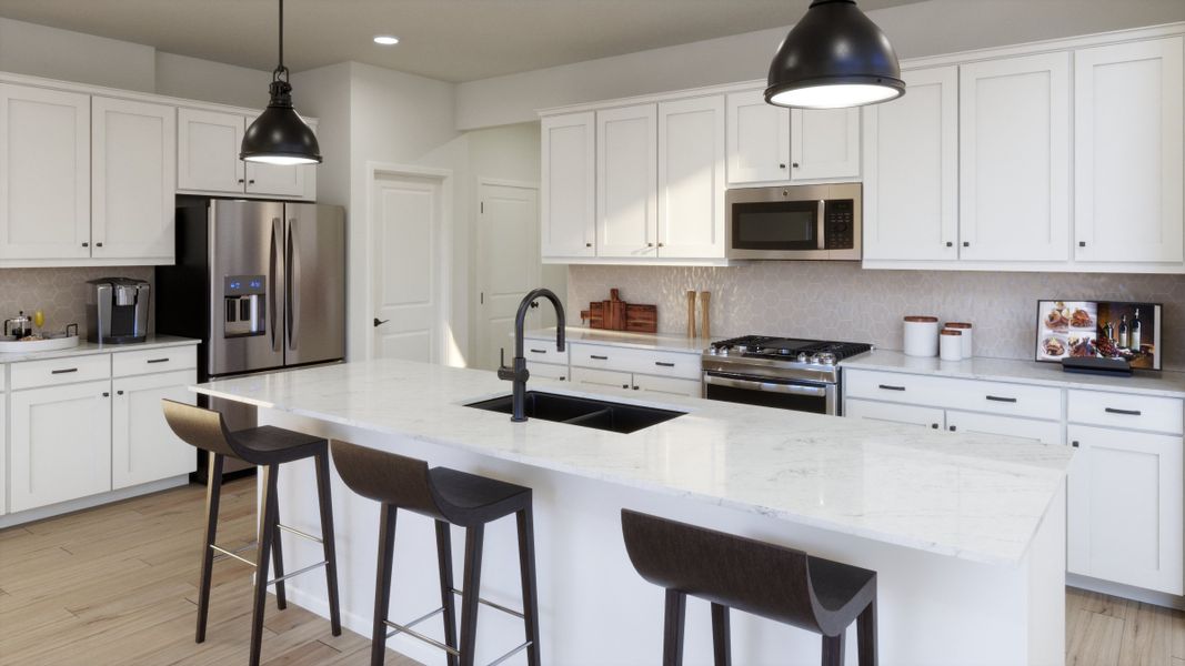 Furnished interior view inside a new home in The Estates Collection at Talon Pointe, Thornton (Image 6).