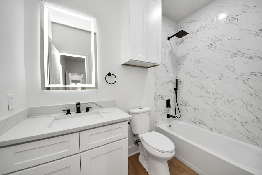 Furnished interior view inside a new home in , Houston (Image 40).