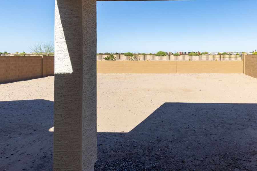 Exterior details and patio area of a home in Rancho Santa Rosa, Maricopa (Image 4).