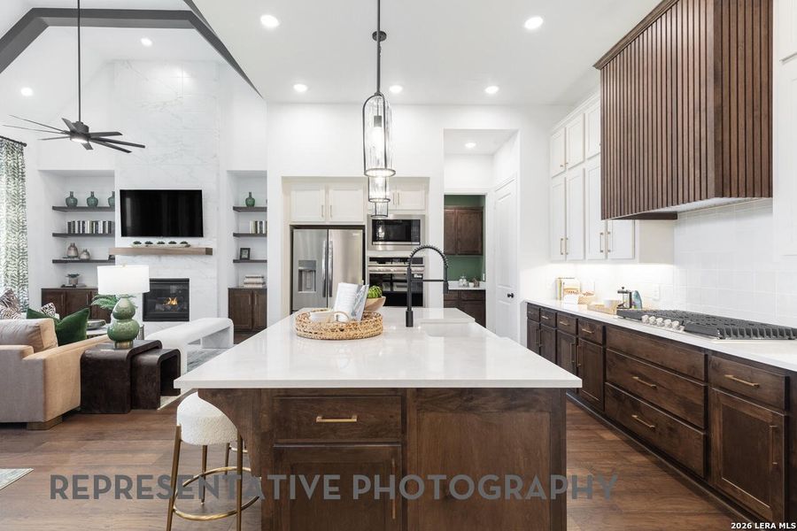 Furnished interior view inside a new home in Hallie's Cove, Schertz (Image 8).