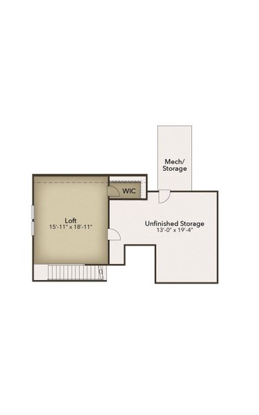 2D floor plan layout for the The Longboard by Chesapeake Homes in Terrapin, Leland, NC (Image 6). 2D floor plan layout for the The Longboard by Chesapeake Homes in Terrapin, Leland, NC (Image 6).