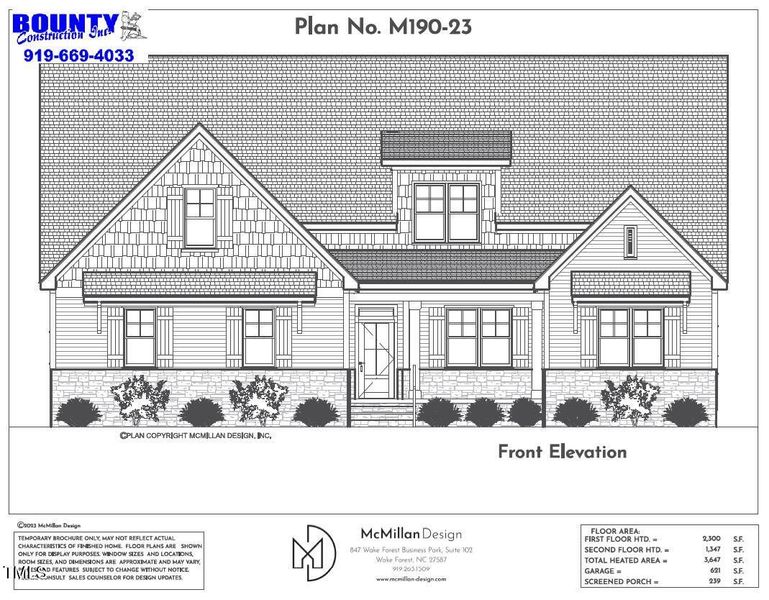 1430 Clifton Pond Road Front Elevation