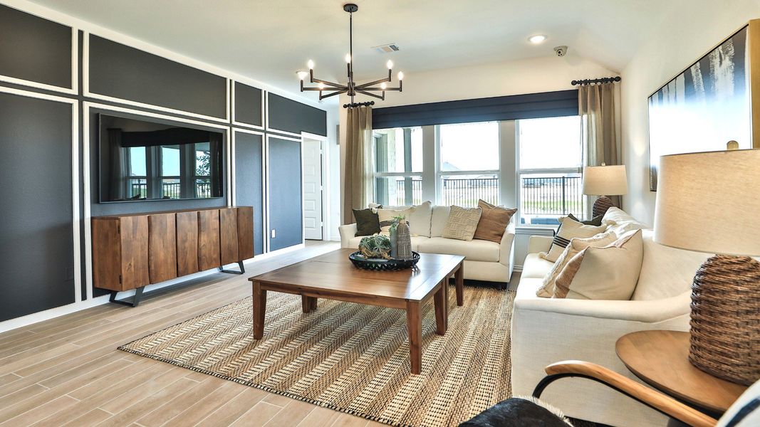 Furnished interior view inside a new home in Bridgeland Creekland Village, Cypress (Image 11).