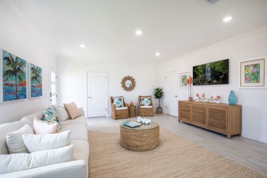 Furnished interior view inside a new home in Orchid Cove, Bokeelia (Image 3).