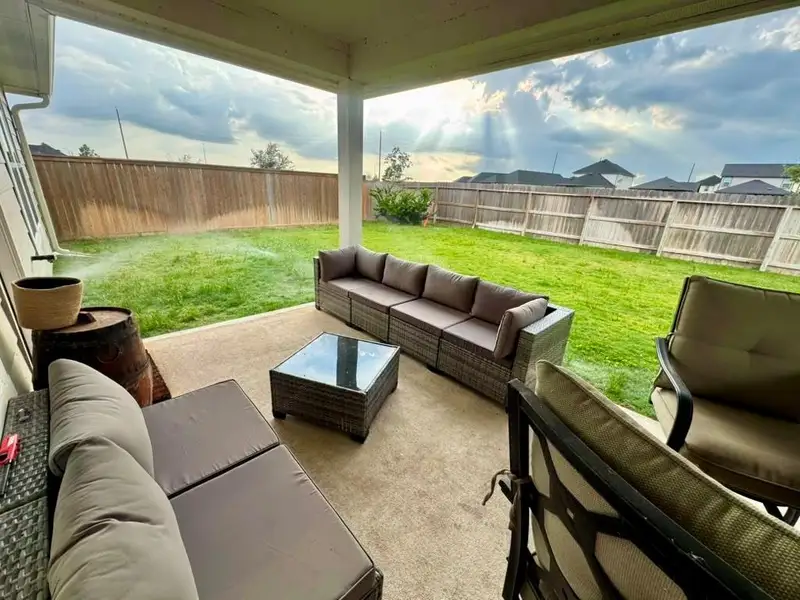 Exterior details and patio area of a home in , Cypress (Image 22).