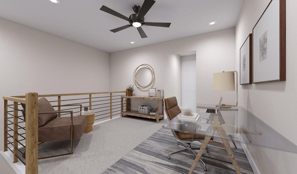 Representative furnished interior of a home built from the York by Tri Pointe Homes in Southbridge, Fort Mill (Image 16).