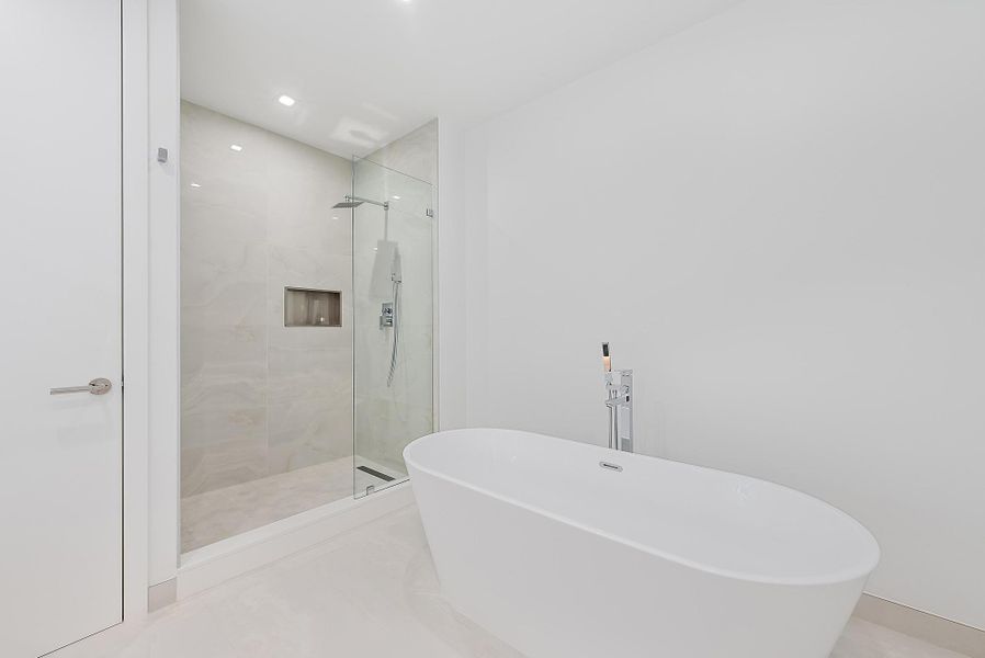 Shower and spa-style bath