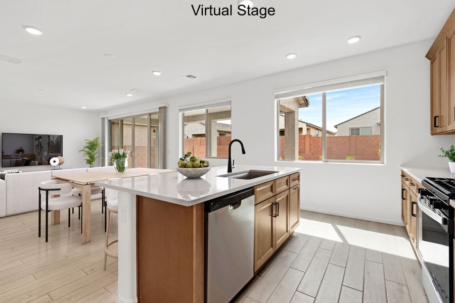 Furnished interior view inside a new home in Oasis At Rocking K, Vail (Image 7).