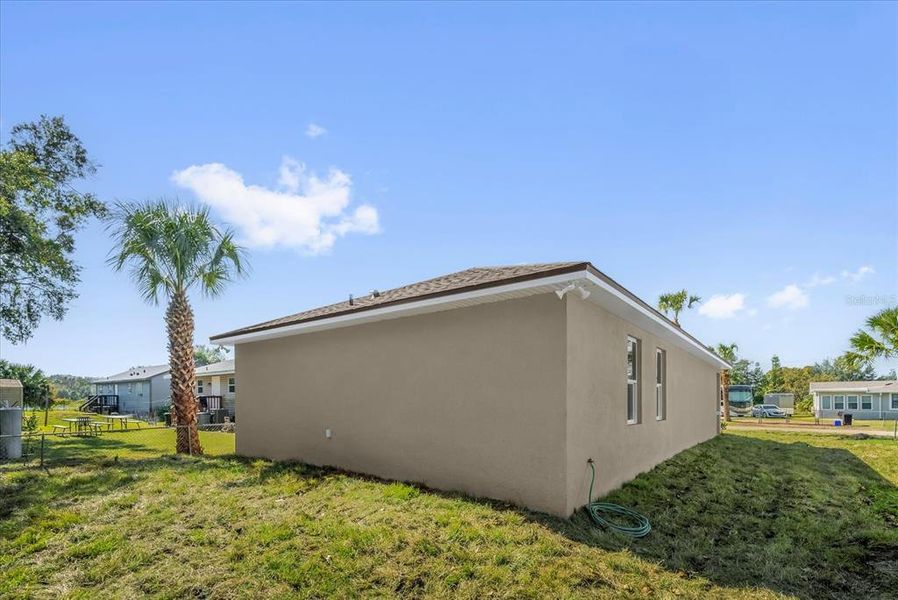 Exterior details and patio area of a home in , Sanford (Image 2). Exterior details and patio area of a home in , Sanford (Image 2).