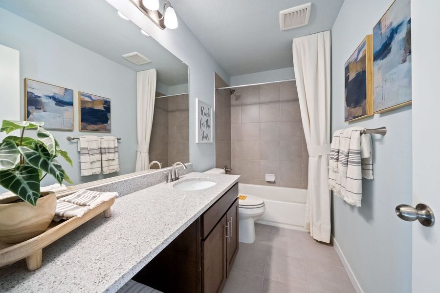 Representative furnished interior of a home built from the The Bayberry by Challenger Homes in Sky Ranch - Highland Collection, Watkins (Image 18).