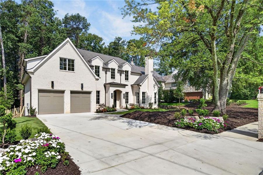 Front exterior of a new home in , Atlanta, GA, highlighting curb appeal (Image 1). Front exterior of a new home in , Atlanta, GA, highlighting curb appeal (Image 1).