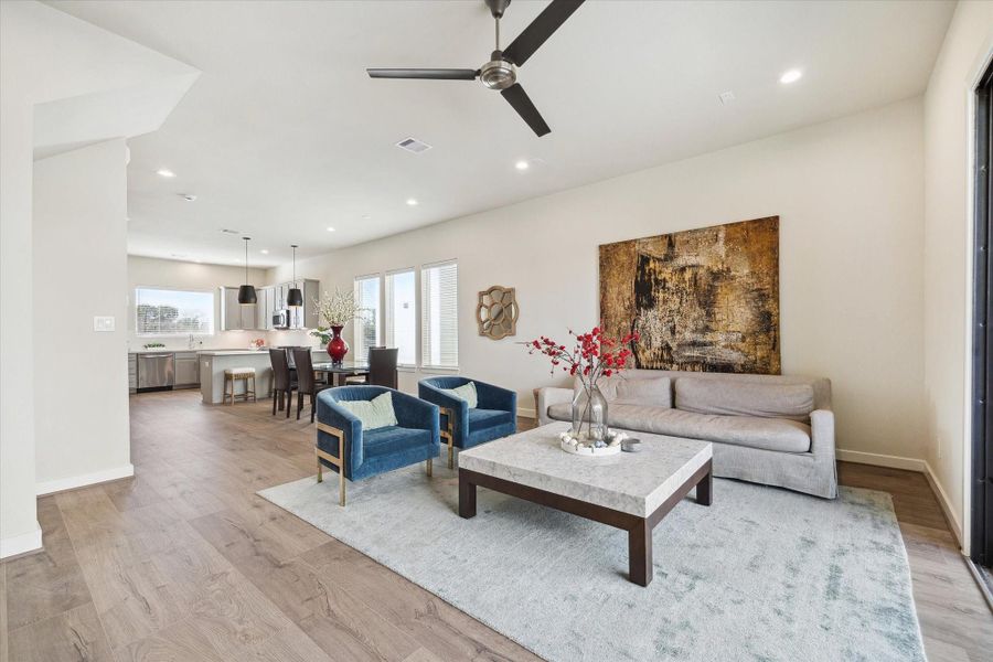 Furnished interior view inside a new home in Willowbend Point, Houston (Image 5).