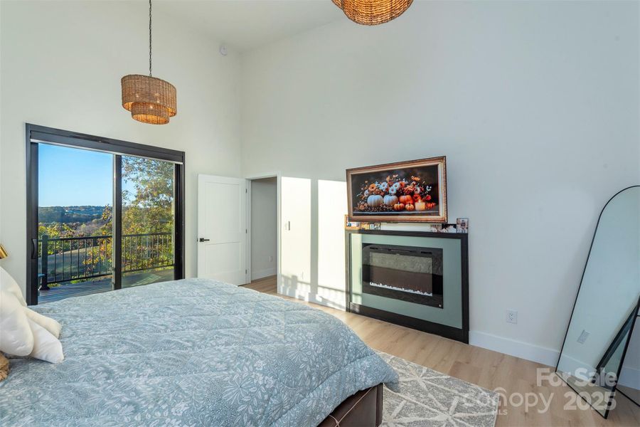 Primary Suite has Deck Access and It's Own Fireplace