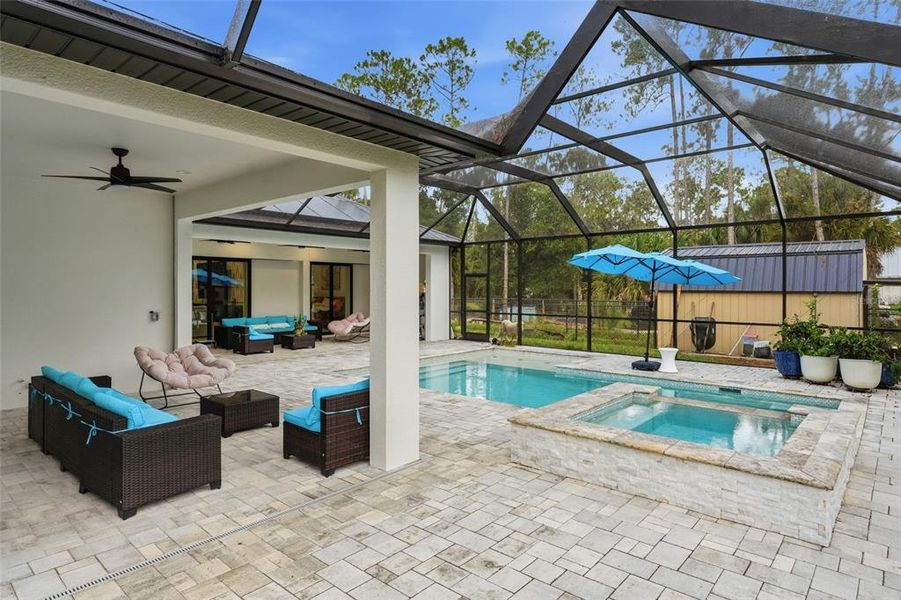 Exterior details and patio area of a home in , North Port (Image 27).