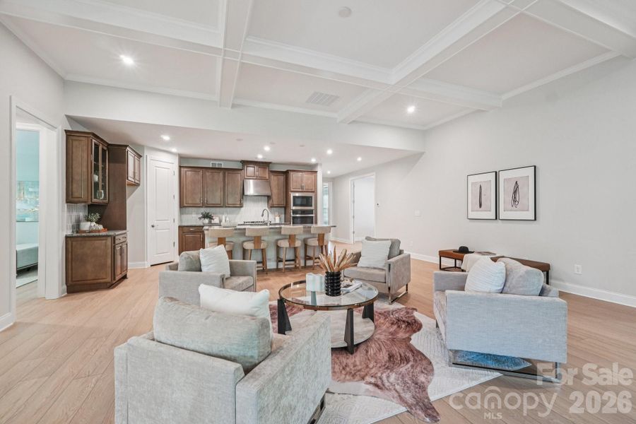 Furnished interior view inside a new home in , Charlotte (Image 39).