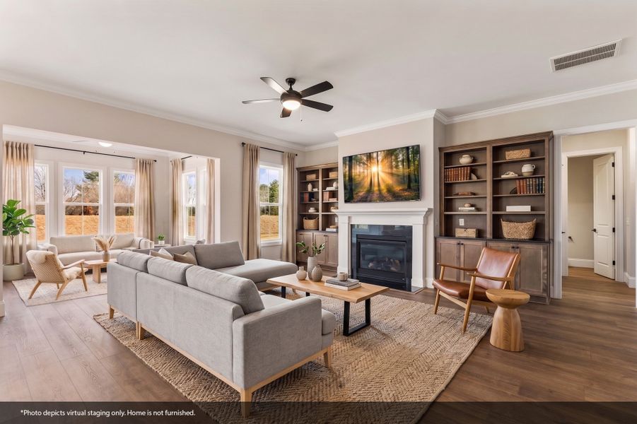 Furnished interior view inside a new home in Walnut Grove, Easley (Image 8).
