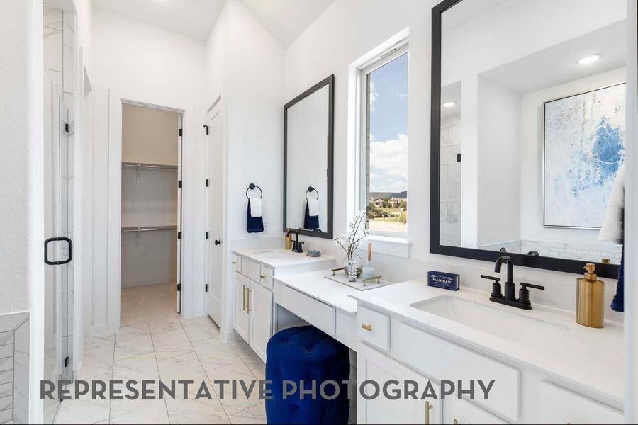 Furnished interior view inside a new home in ARTAVIA, Conroe (Image 26).