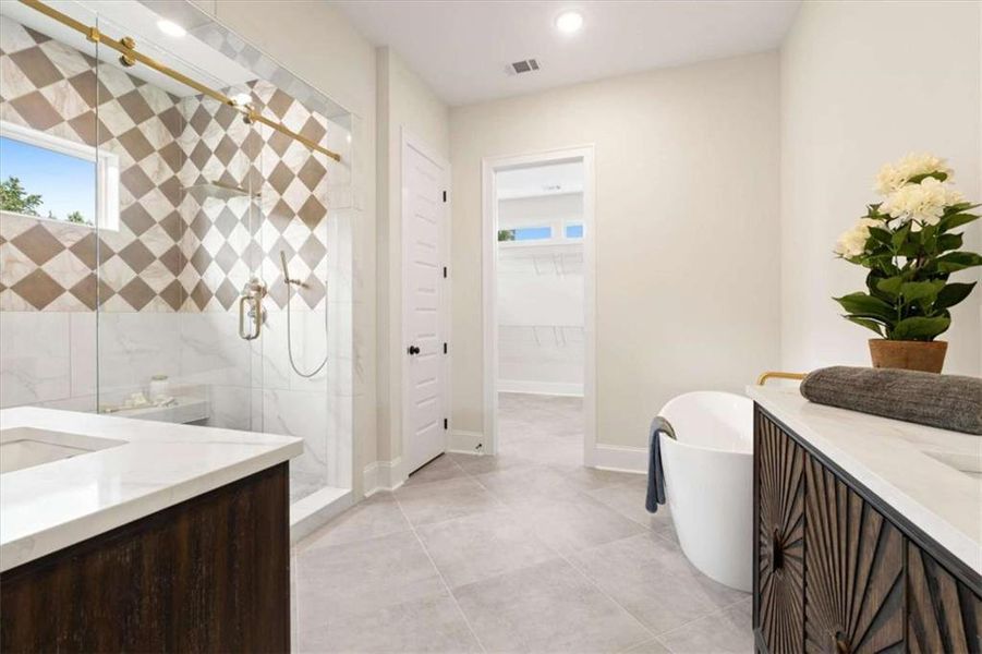 Furnished interior view inside a new home in , Roopville (Image 44).