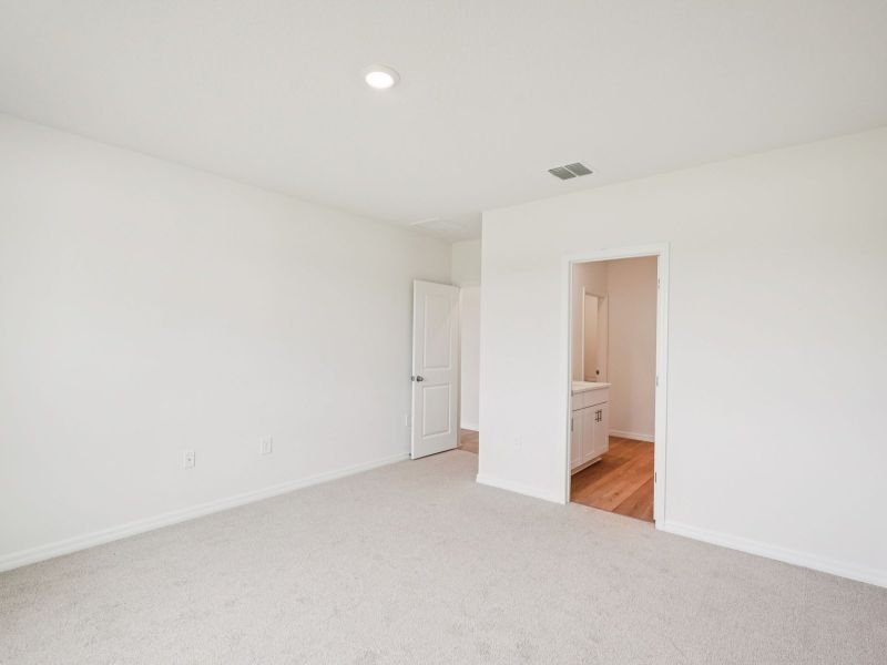 The Bluebell Floorplan Primary Bedroom at 236 Lazy Shore Dr.