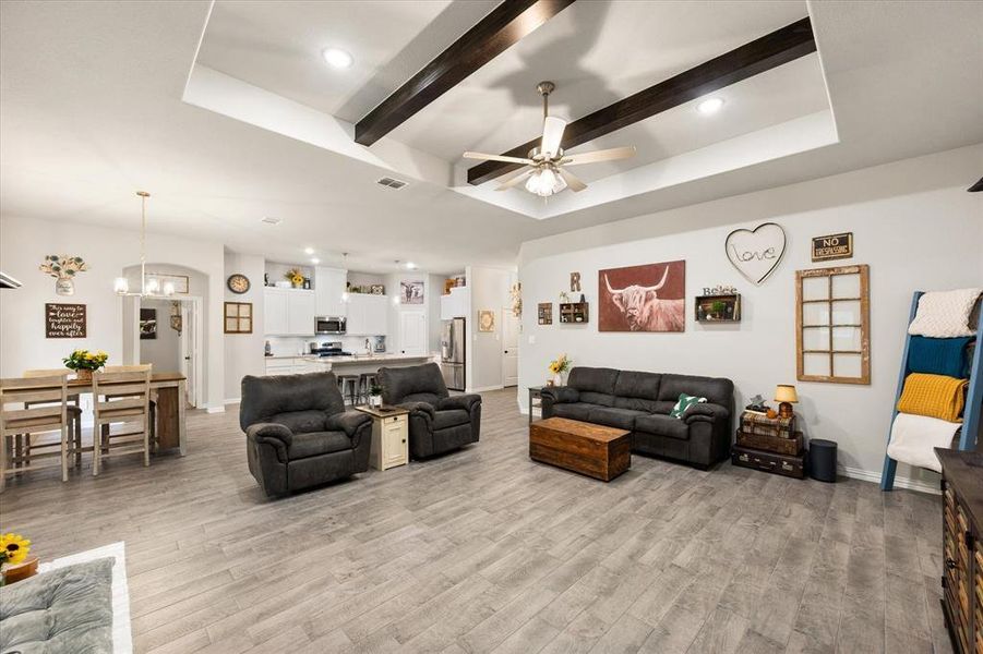 Furnished interior view inside a new home in Willow Vista Estates, Saginaw (Image 8).
