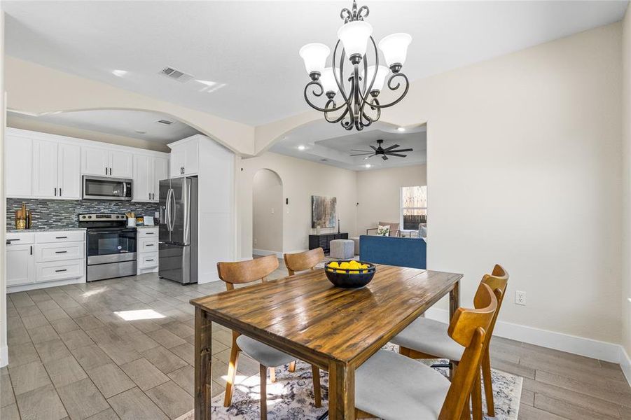 Furnished interior view inside a new home in , Granbury (Image 5). Furnished interior view inside a new home in , Granbury (Image 5).