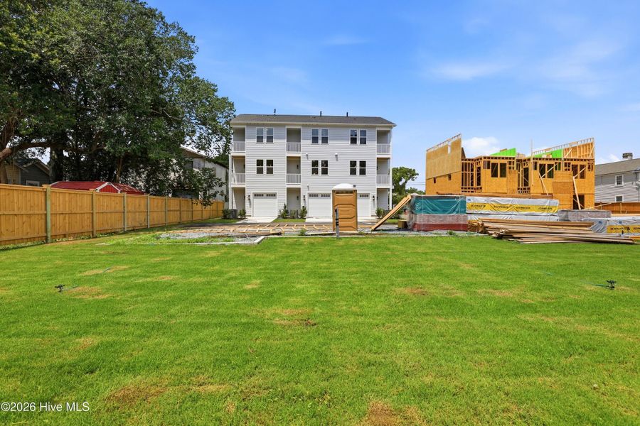Exterior details and patio area of a home in Downtown Wilmington Collective, Wilmington (Image 17). Exterior details and patio area of a home in Downtown Wilmington Collective, Wilmington (Image 17).