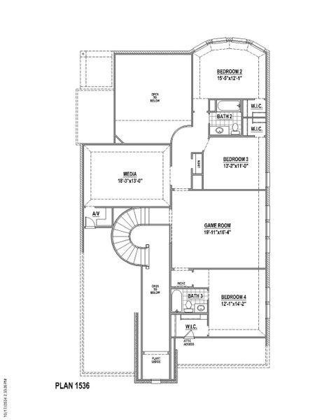 Plan 1536 2nd Floor